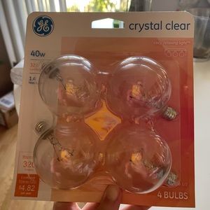 GE G16.5 circular light bulbs